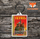 TENGEN Super Sprint Retro NES Game Cover Art Gaming Keyring