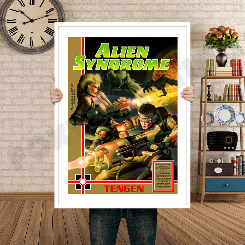 TENGEN Alien Syndrome Retro GAME INSPIRED THEME Nintendo NES Gaming A4 A3 A2 Or A1 Poster Art 663