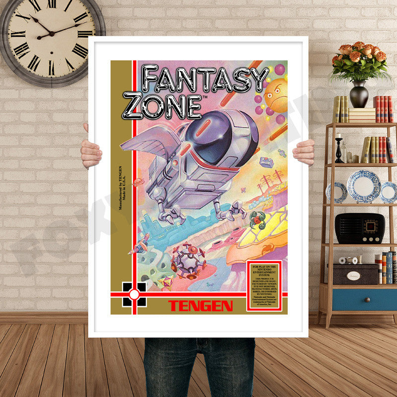 TENGEN Fantasy Zone Retro GAME INSPIRED THEME Nintendo NES Gaming A4 A3 A2 Or A1 Poster Art 664