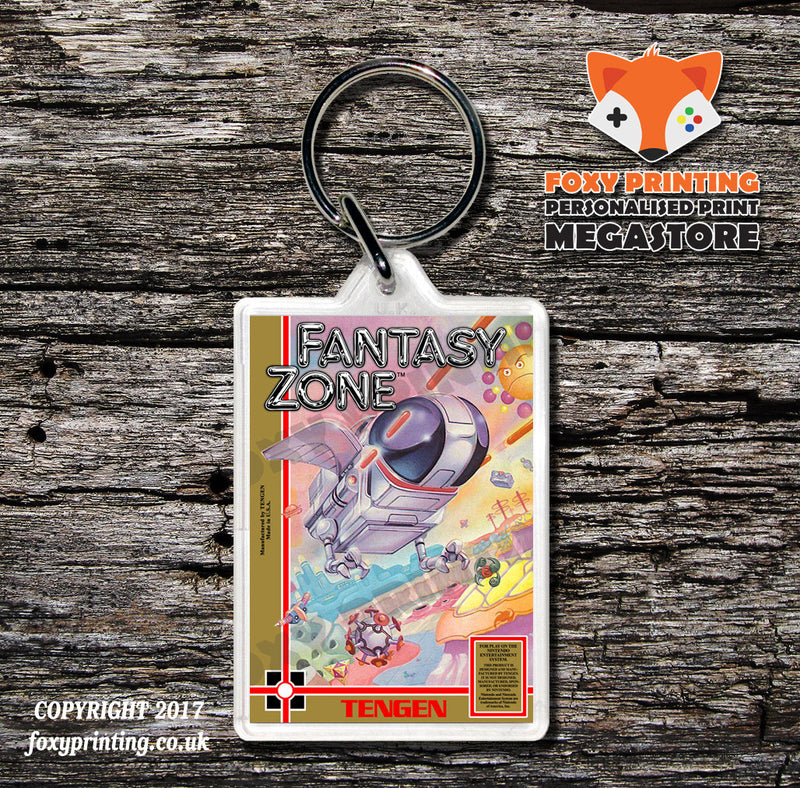 TENGEN Alien Syndrome Retro NES Game Cover Art Gaming Keyring
