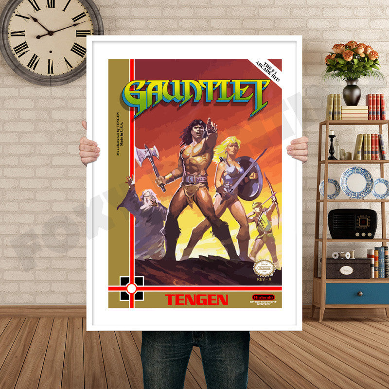 TENGEN Gauntlet Retro GAME INSPIRED THEME Nintendo NES Gaming A4 A3 A2 Or A1 Poster Art 665