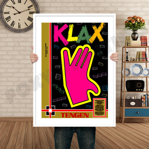 Tengen Klax Retro Game Inspired Theme Nintendo NES Gaming