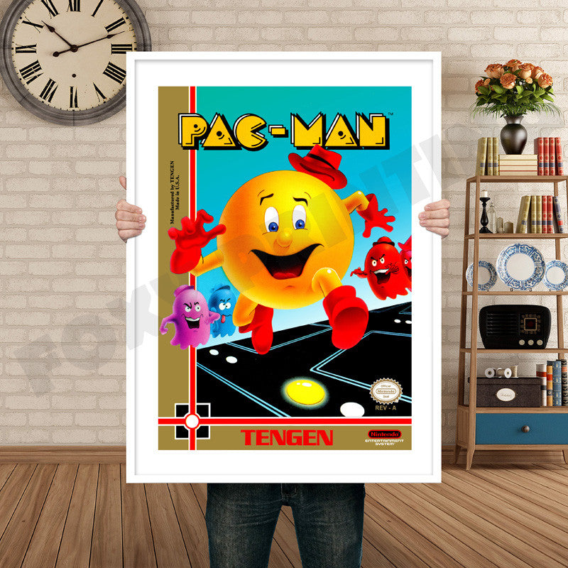 TENGEN Pacman Retro GAME INSPIRED THEME Nintendo NES Gaming A4 A3 A2 Or A1 Poster Art 670