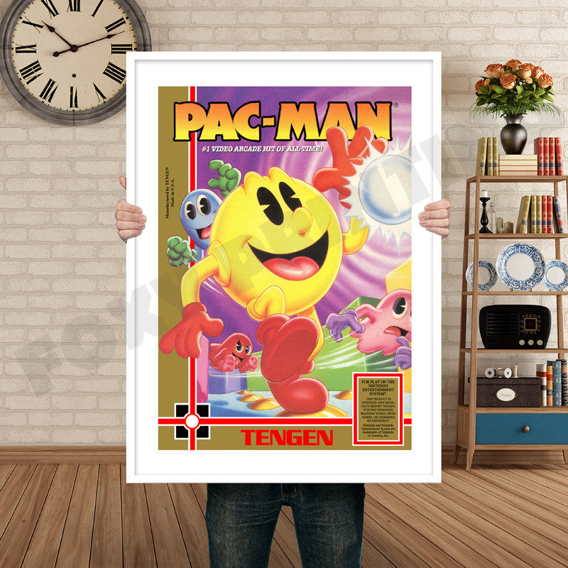 TENGEN Pacman Anniversary Retro GAME INSPIRED THEME Nintendo NES Gaming A4 A3 A2 Or A1 Poster Art 669
