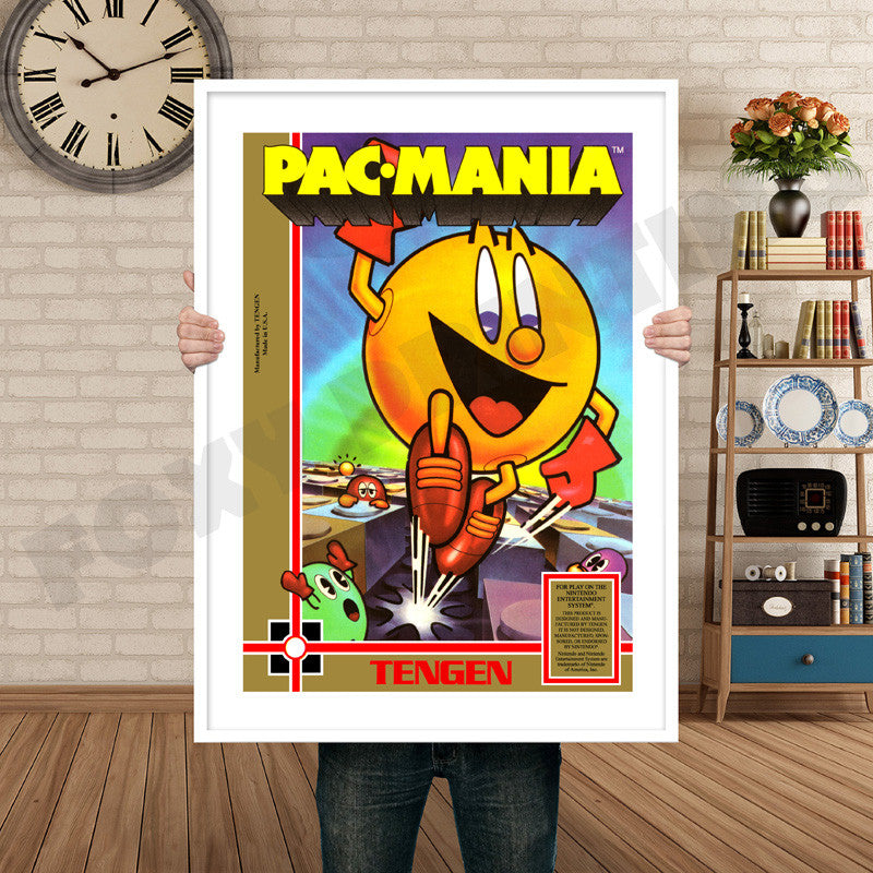 TENGEN Pacmania Retro GAME INSPIRED THEME Nintendo NES Gaming A4 A3 A2 Or A1 Poster Art 671