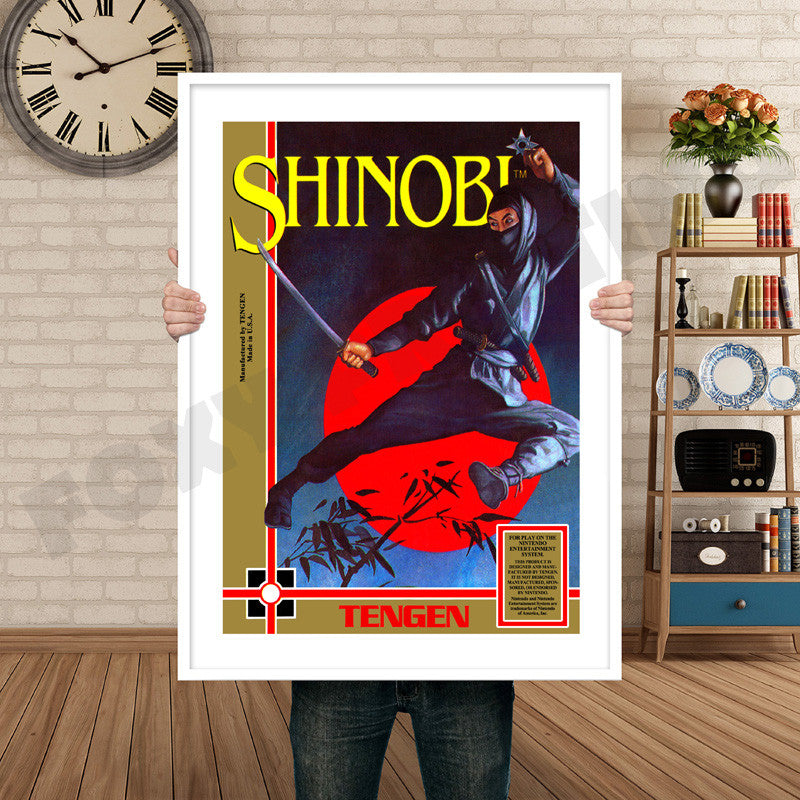 TENGEN Shinobi Retro GAME INSPIRED THEME Nintendo NES Gaming A4 A3 A2 Or A1 Poster Art 674