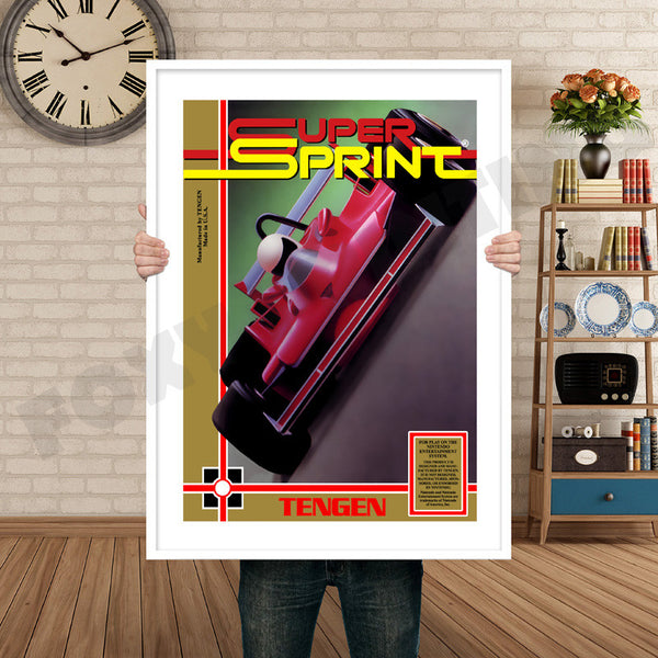 Tengen Super Sprint Retro Game Inspired Theme Nintendo NES Gaming
