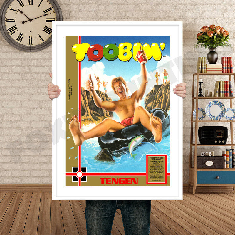 TENGEN Toobin Retro GAME INSPIRED THEME Nintendo NES Gaming A4 A3 A2 Or A1 Poster Art 678