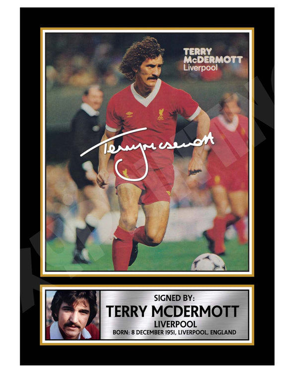 TERRY McDERMOTT 1 Football Player Printed Signature Print