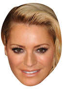 TESS DALY JB - TV Star Fancy Dress Cardboard Celebrity Party Face Mask
