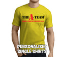 The A Team Stag Colour Custom Stag T-Shirt - Any Name - Party Tee