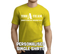 The A Team Stag White Custom Stag T-Shirt - Any Name - Party Tee