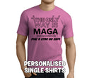 The Only Way Is Maga Black Custom Stag T-Shirt - Any Name - Party Tee