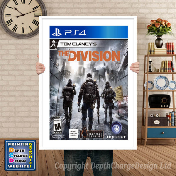 The Division PS4 Game Inspired Theme PS4 Game Inspired Theme Retro Gaming Poster