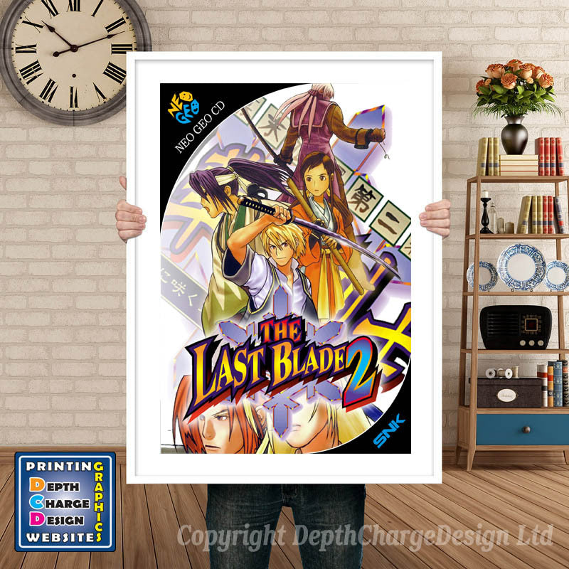 THE LAST BLADE 2 NEO GEO GAME INSPIRED THEME Retro Gaming Poster A4 A3 A2 Or A1