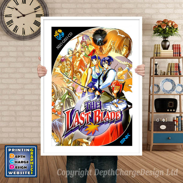 The Last Blade NEO GEO Game Inspired Theme Retro Gaming Poster
