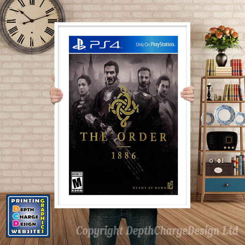 THE ORDER 1886 PS4 GAME INSPIRED THEME PS4 GAME INSPIRED THEME Retro Gaming Poster A4 A3 A2 Or A1