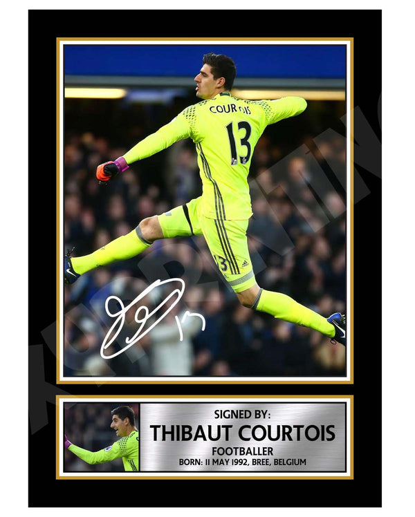 THIBAUT COURTOIS Football Player Printed Signature Print