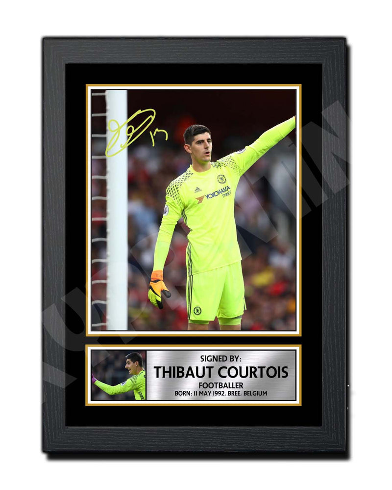 THIBAUT COURTOIS 2 Limited Edition Football Player Signed Print - Football
