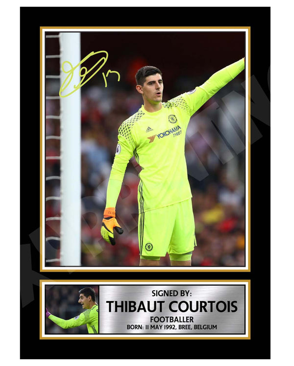THIBAUT COURTOIS 2 Football Player Printed Signature Print