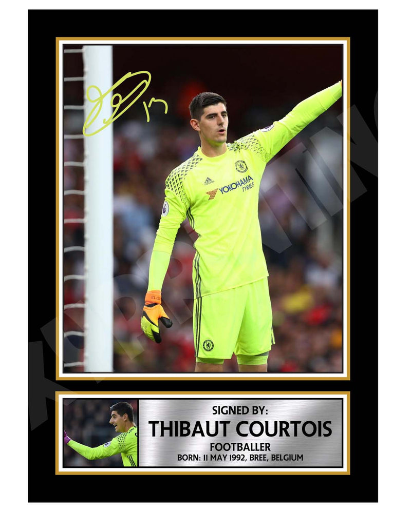 THIBAUT COURTOIS 2 Limited Edition Football Player Signed Print - Football