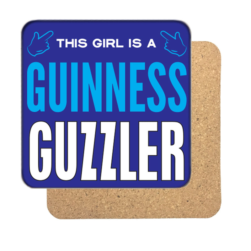 Guinness Guzzler (Girl) Drinks Coaster