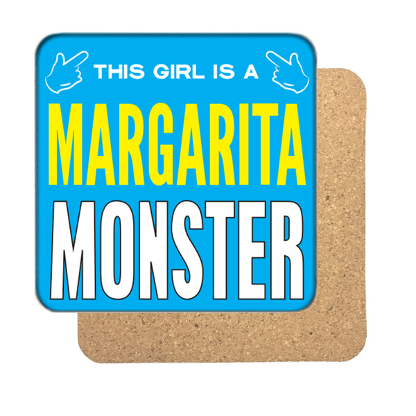Margarita Monster Girl Drinks Coaster