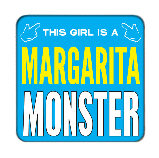 Margarita Monster (Girl) Drinks Coaster