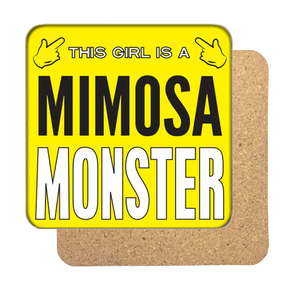 Mimosa Monster Girl Drinks Coaster