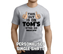 This Guy Is On His Stag Black Custom Stag T-Shirt - Any Name - Party Tee