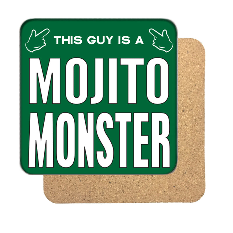 Mojito Monster (Guy) Drinks Coaster