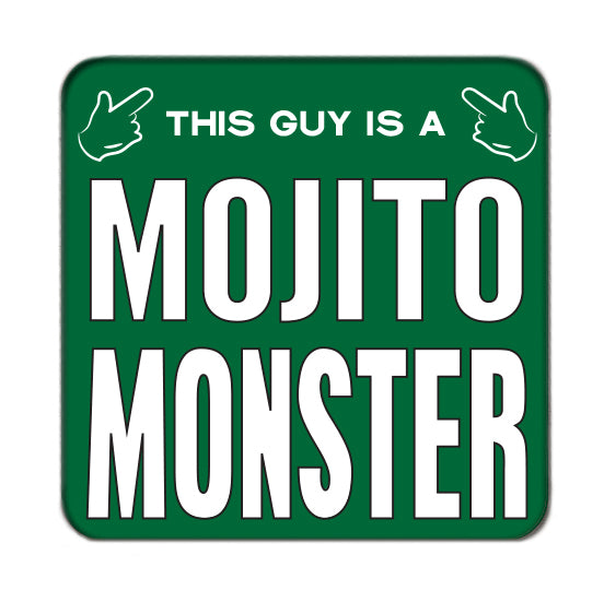 Mojito Monster (Guy) Drinks Coaster