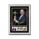 THOMAS BJORN 2 Limited Edition Golfer Signed Print - Golf