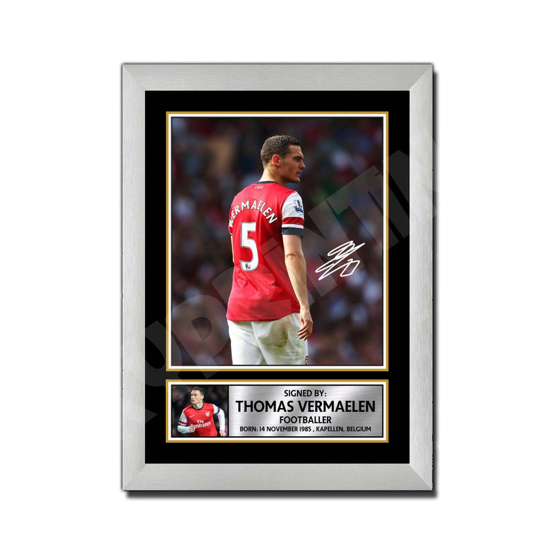 THOMAS VERMAELEN Limited Edition Football Player Signed Print - Football