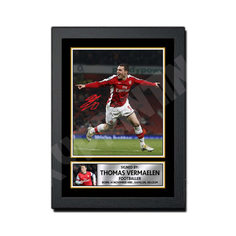 THOMAS VERMAELEN 2 Limited Edition Football Player Signed Print - Football
