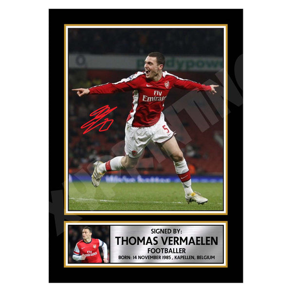 THOMAS VERMAELEN 2 Football Player Printed Signature Print