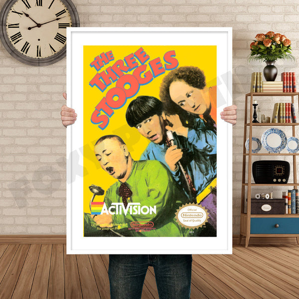 Three Stooges Retro Game Inspired Theme Nintendo NES Gaming