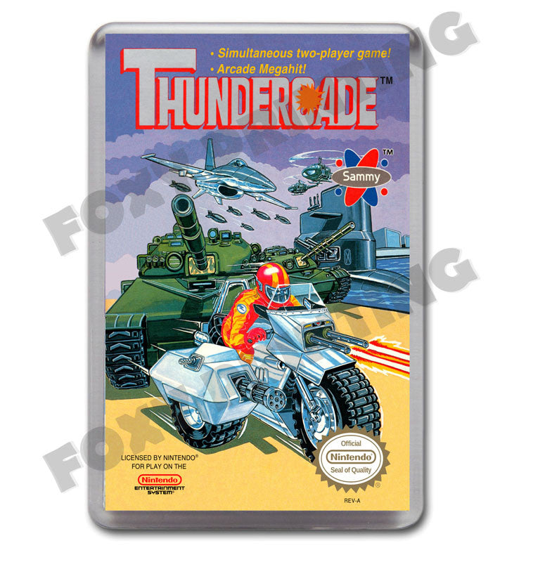 Thundercade Retro Nintendo NES Game Inspired Fridge Magnet 704