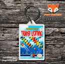 THREE STOOGES Retro NES Game Cover Art Gaming Keyring