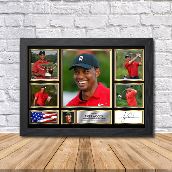 Tiger Woods Printed Signature Print