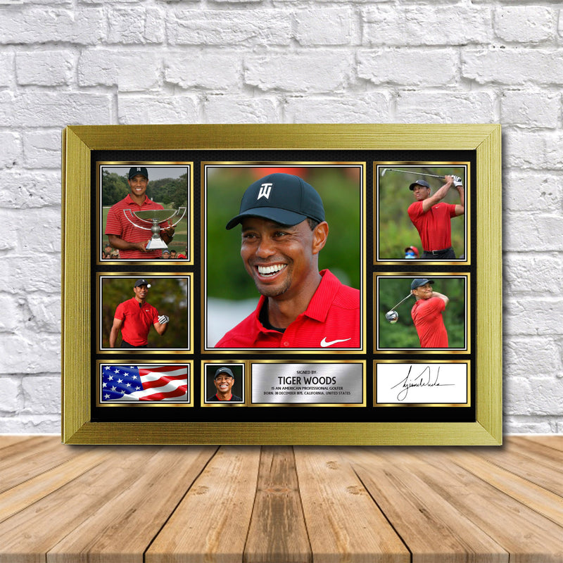 Tiger Woods Limited Edition Signed Print