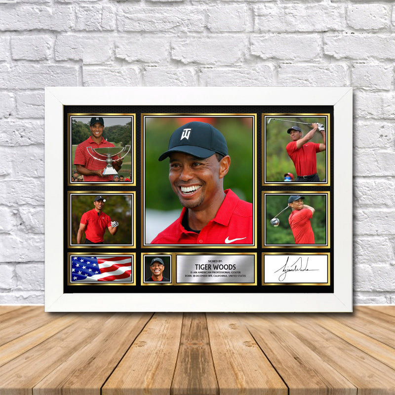 Tiger Woods Limited Edition Signed Print