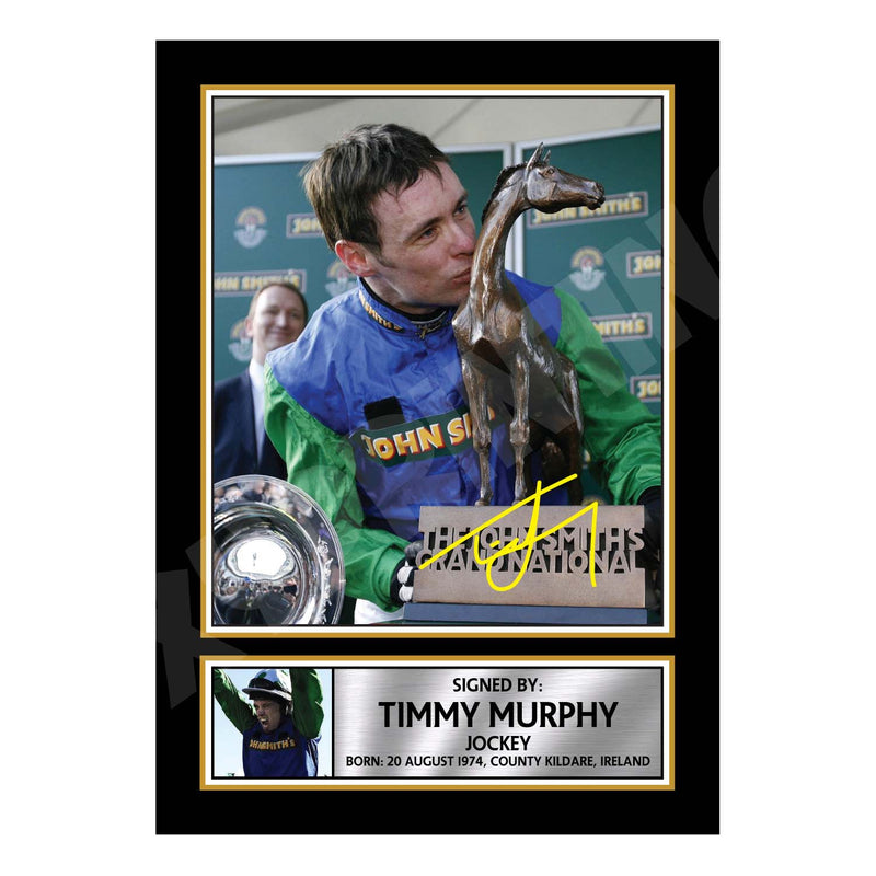 TIMMY MURPHY Limited Edition Horse Racer Signed Print - Horse Racing