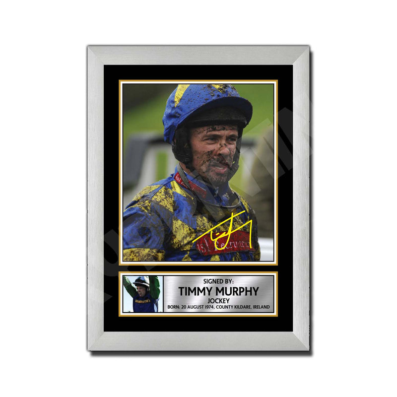 TIMMY MURPHY 2 Limited Edition Horse Racer Signed Print - Horse Racing