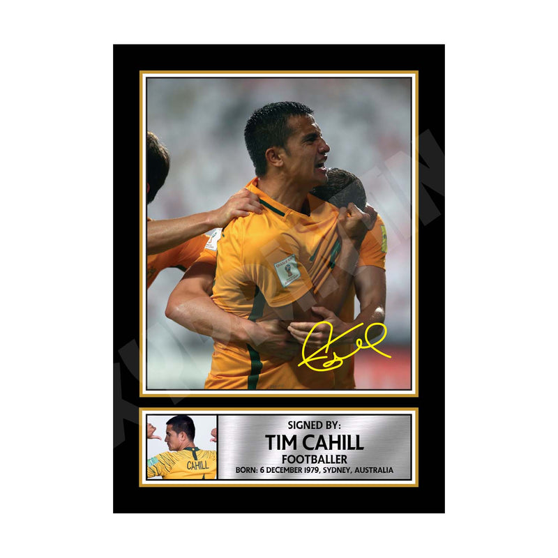 TIM CAHILL Limited Edition Football Player Signed Print - Football