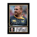 TIM PAYNE 1 Limited Edition Rugby Player Signed Print - Rugby