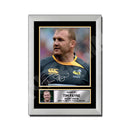 TIM PAYNE 1 Limited Edition Rugby Player Signed Print - Rugby