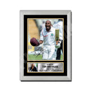 TINO BEST 2 Limited Edition Cricketer Signed Print - Cricket Player