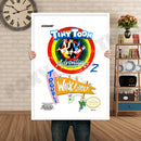 TINYTOON ADVENTURES 2 Retro GAME INSPIRED THEME Nintendo NES Gaming A4 A3 A2 Or A1 Poster Art 707