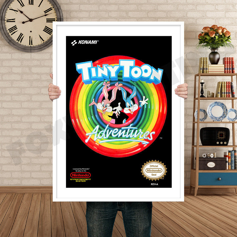 TINYTOON ADVENTURES Retro GAME INSPIRED THEME Nintendo NES Gaming A4 A3 A2 Or A1 Poster Art 709